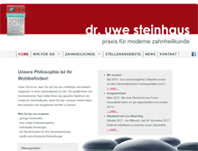 Tablet Screenshot of dr-steinhaus.de